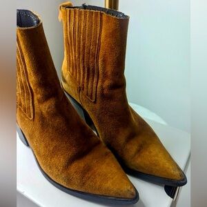 Simons | Suede cowboy booties